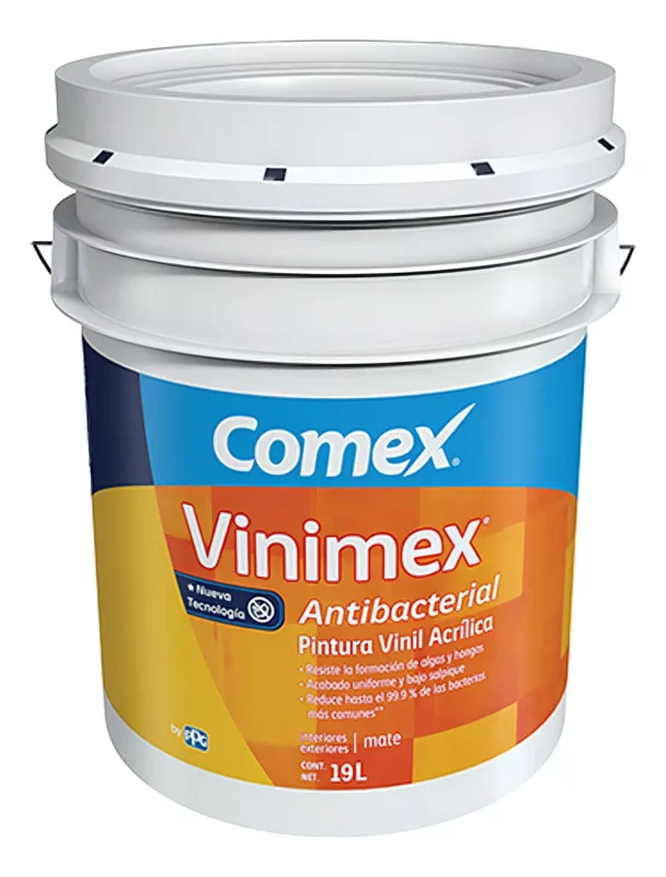 Cubeta de pintura antibacterial Comex